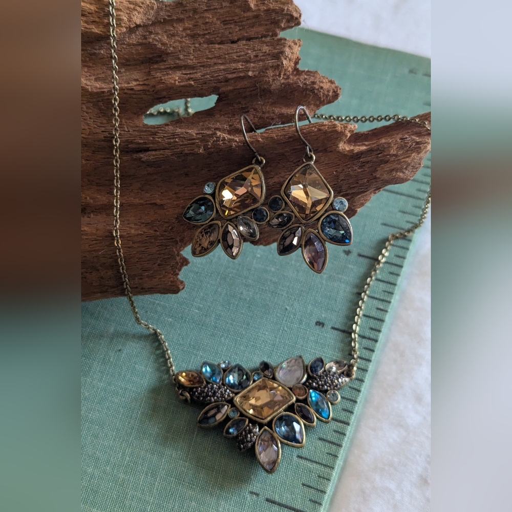 Chloe + Isabel Sunset On The Seine Statement Necklace & Earrings Set